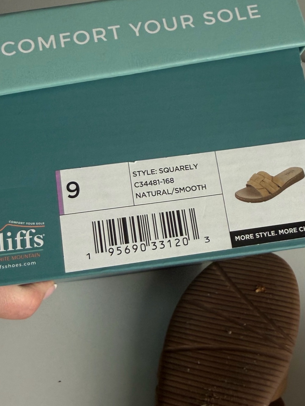 Cliffs Slip in Brown sandals size 9 - Picture 4 of 5